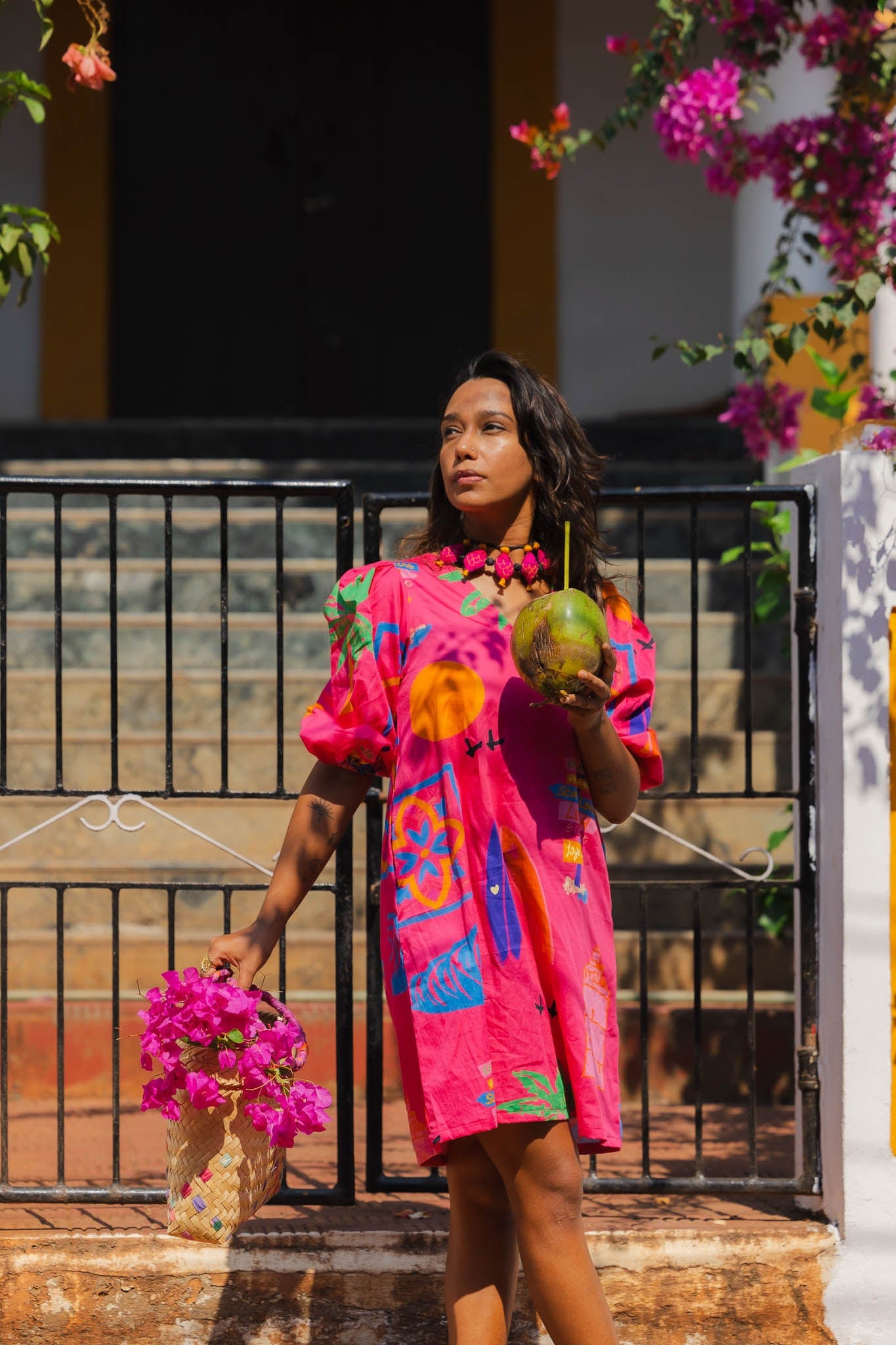 100% organic cotton fabric dress