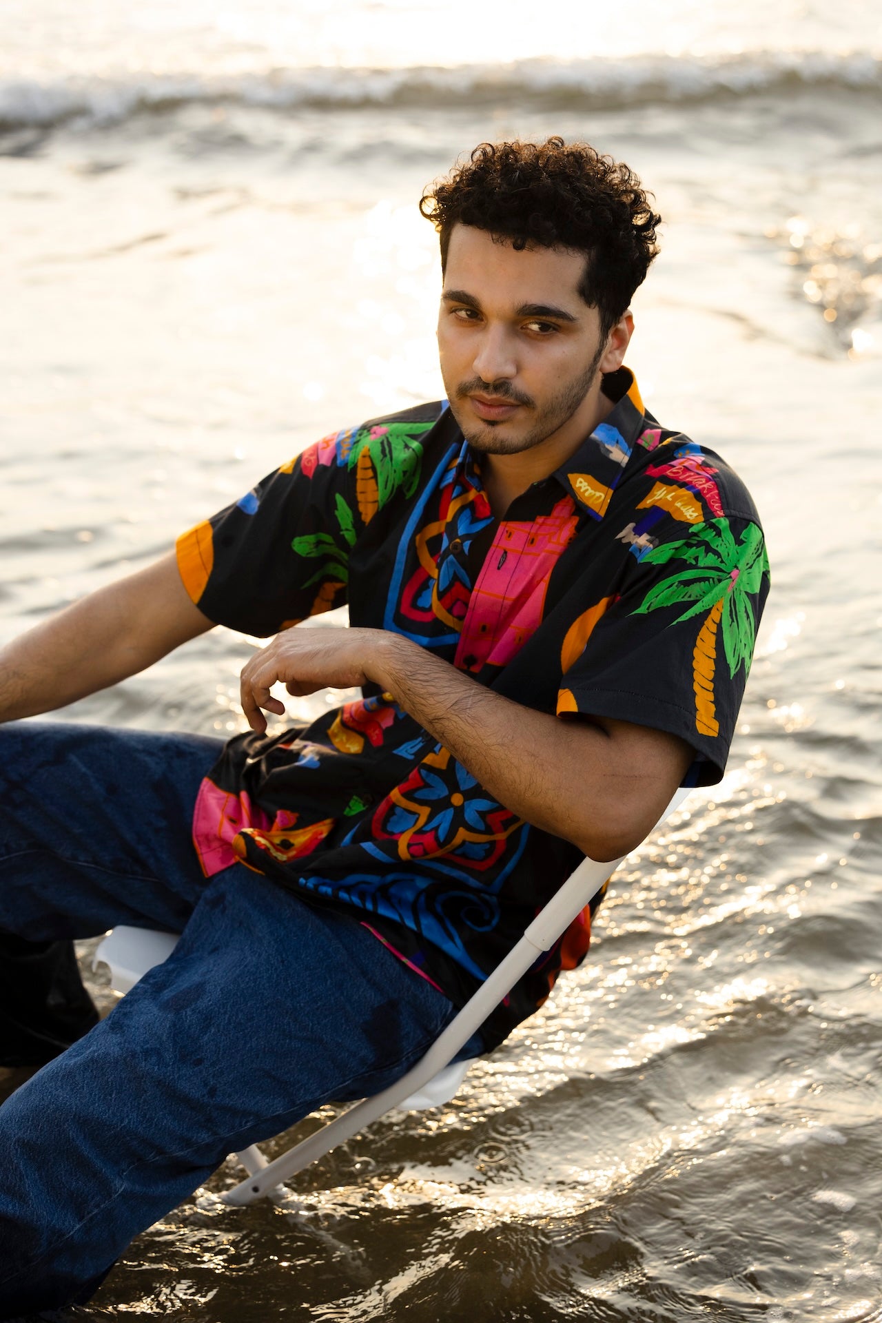 Men's Beach Vacation Shirt Homage to Agonda Goa, Cabo de Rama