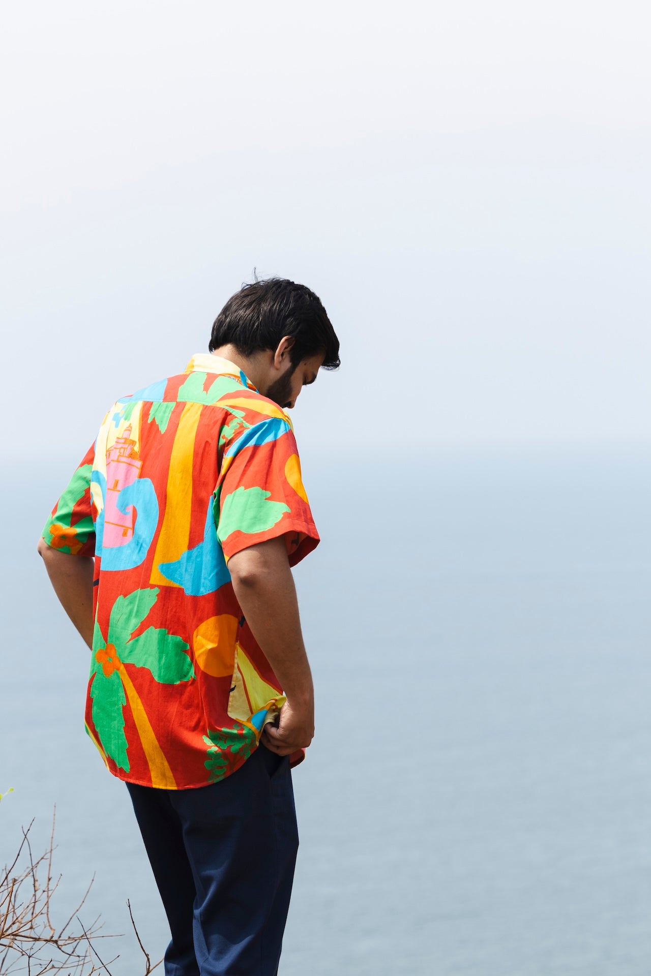 Artist Edit Red Cotton Shirt for Men