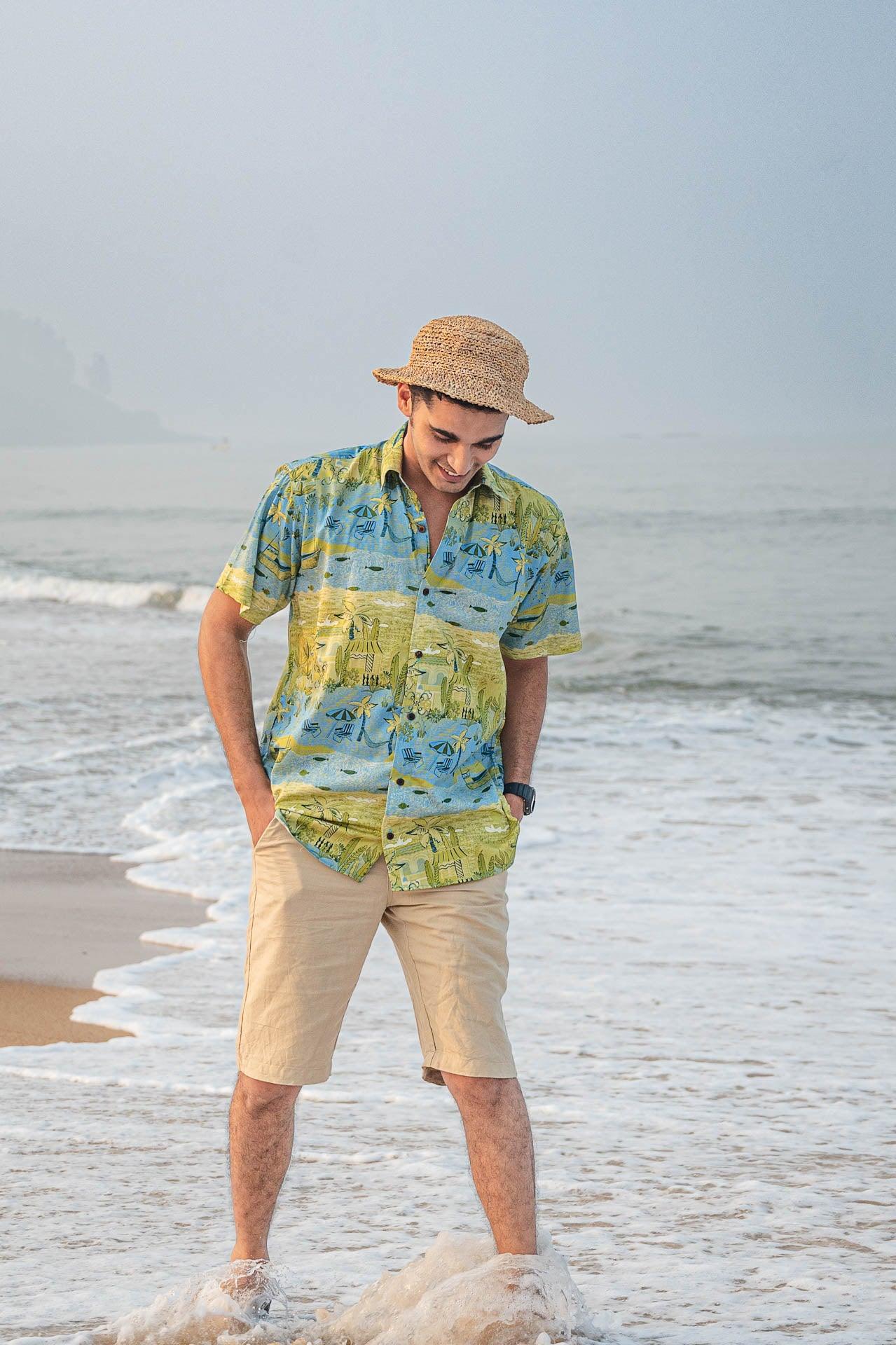 Goa Beach Vacation organic cotton shirt | Siesta o'Clock Goa Beach Vacation organic cotton shirt | Siesta o'Clock