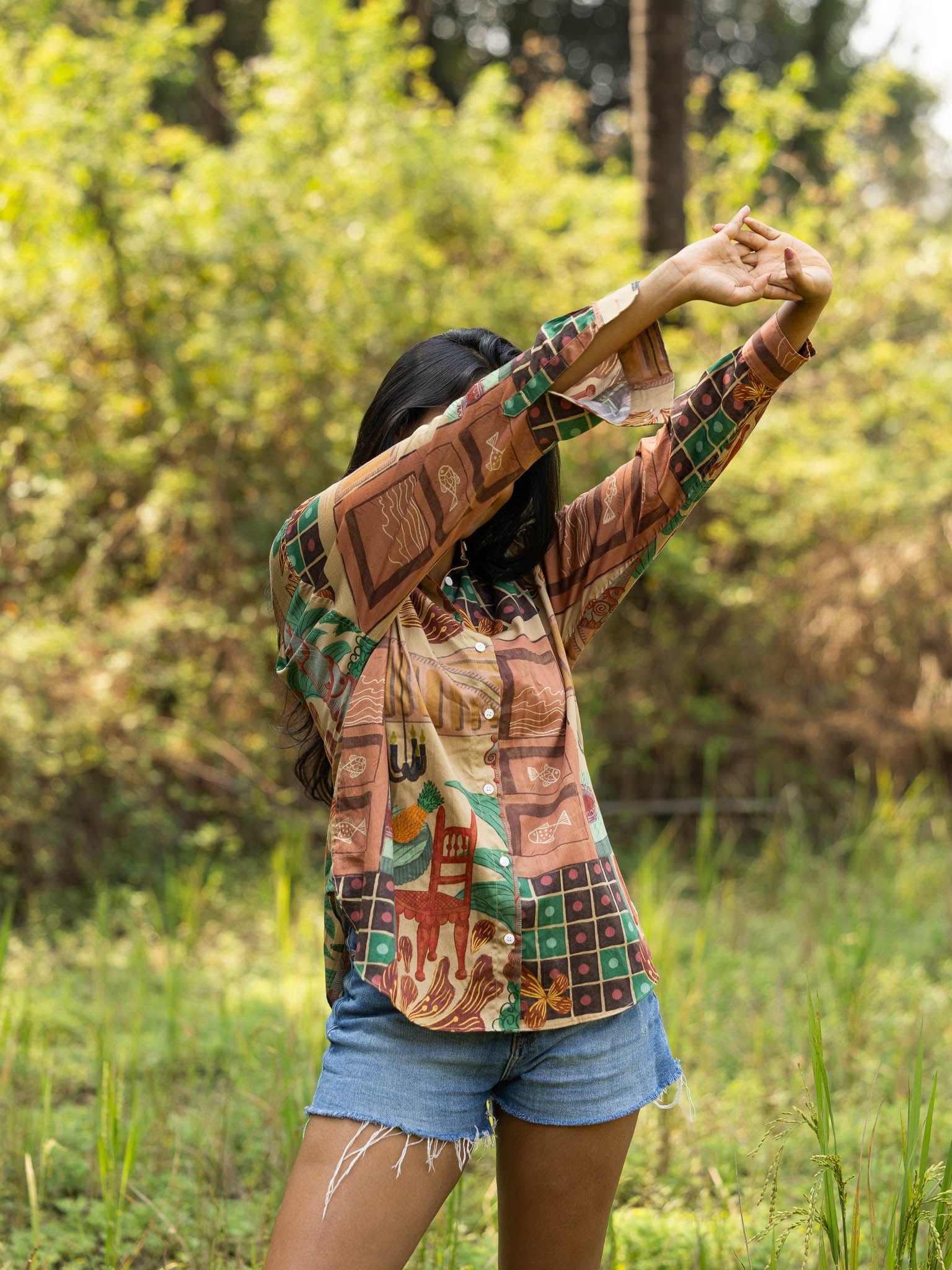 Goan Homes Balcao Stories Oversized Shirt for women