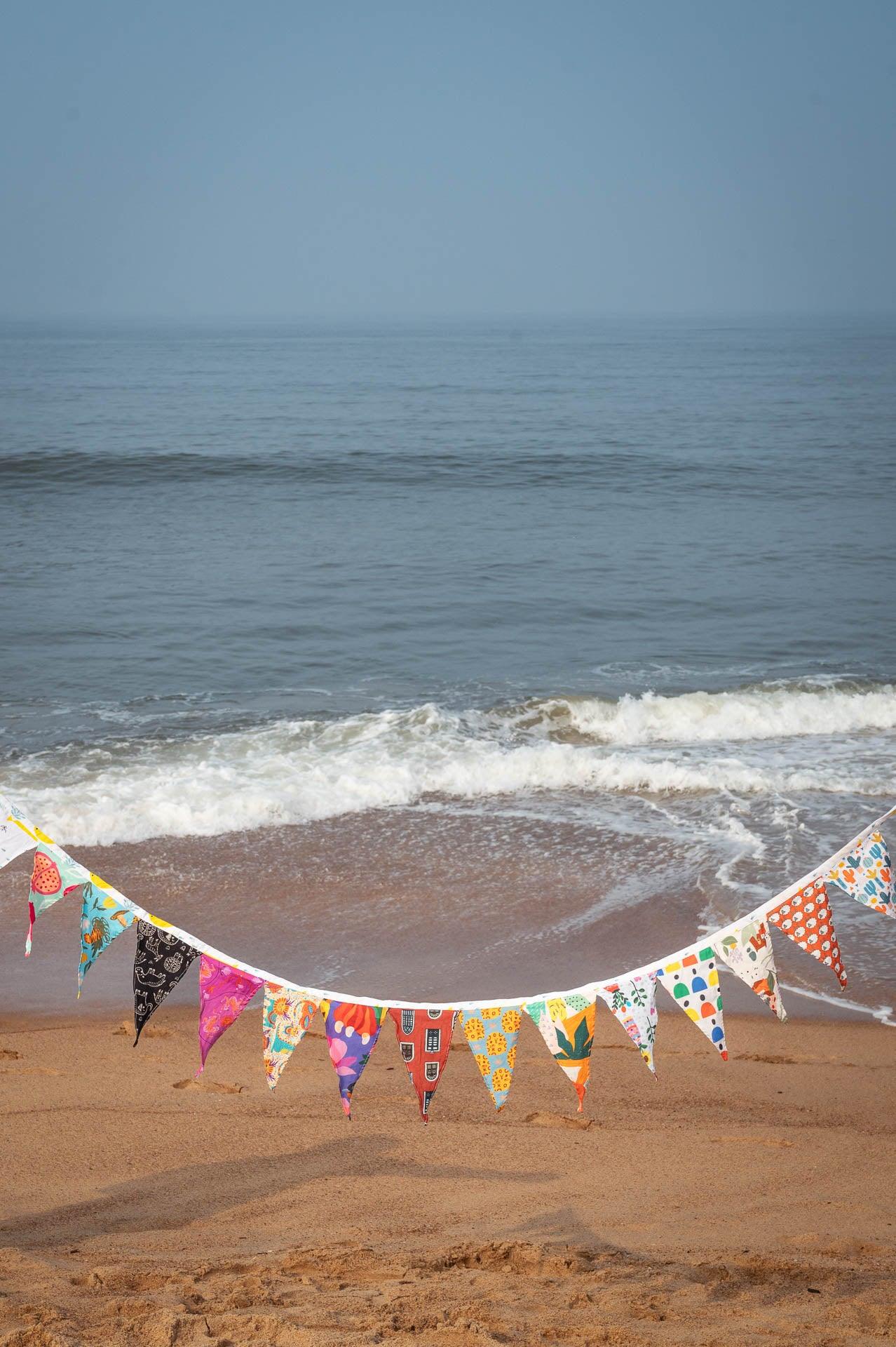 Eco-friendly upcycled buntings from Goa! 