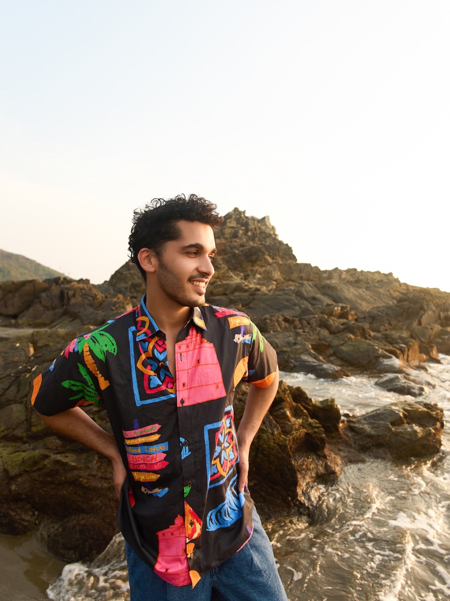 Artist Edit Cotton Tropcial Beach Resortwear Shirt by Siestaoclock Goa