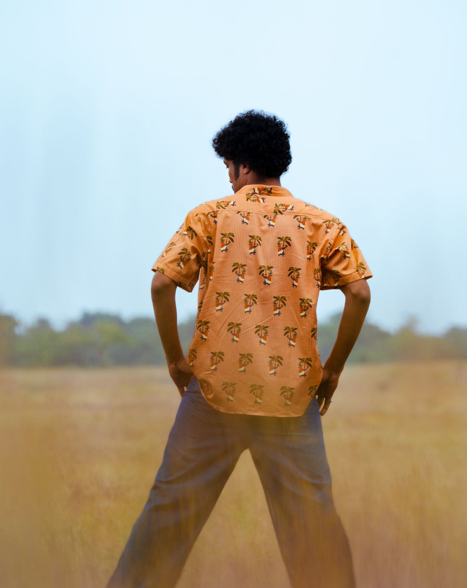 Men's coconut plucker shirt in 100% cotton