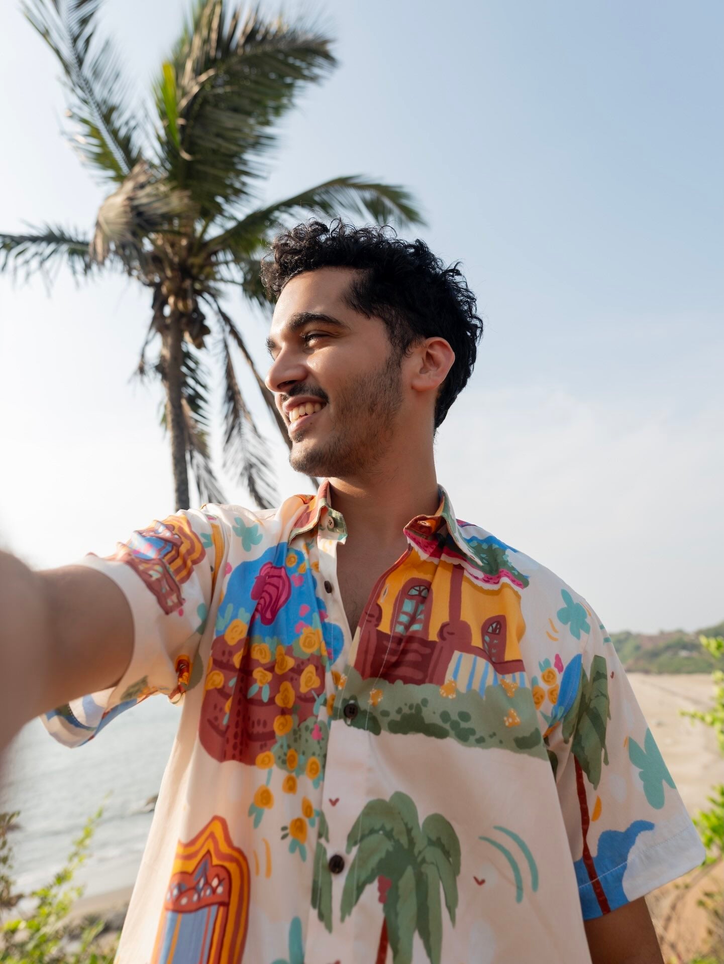 Summery white shirt for vacations from Siestaoclock Goa