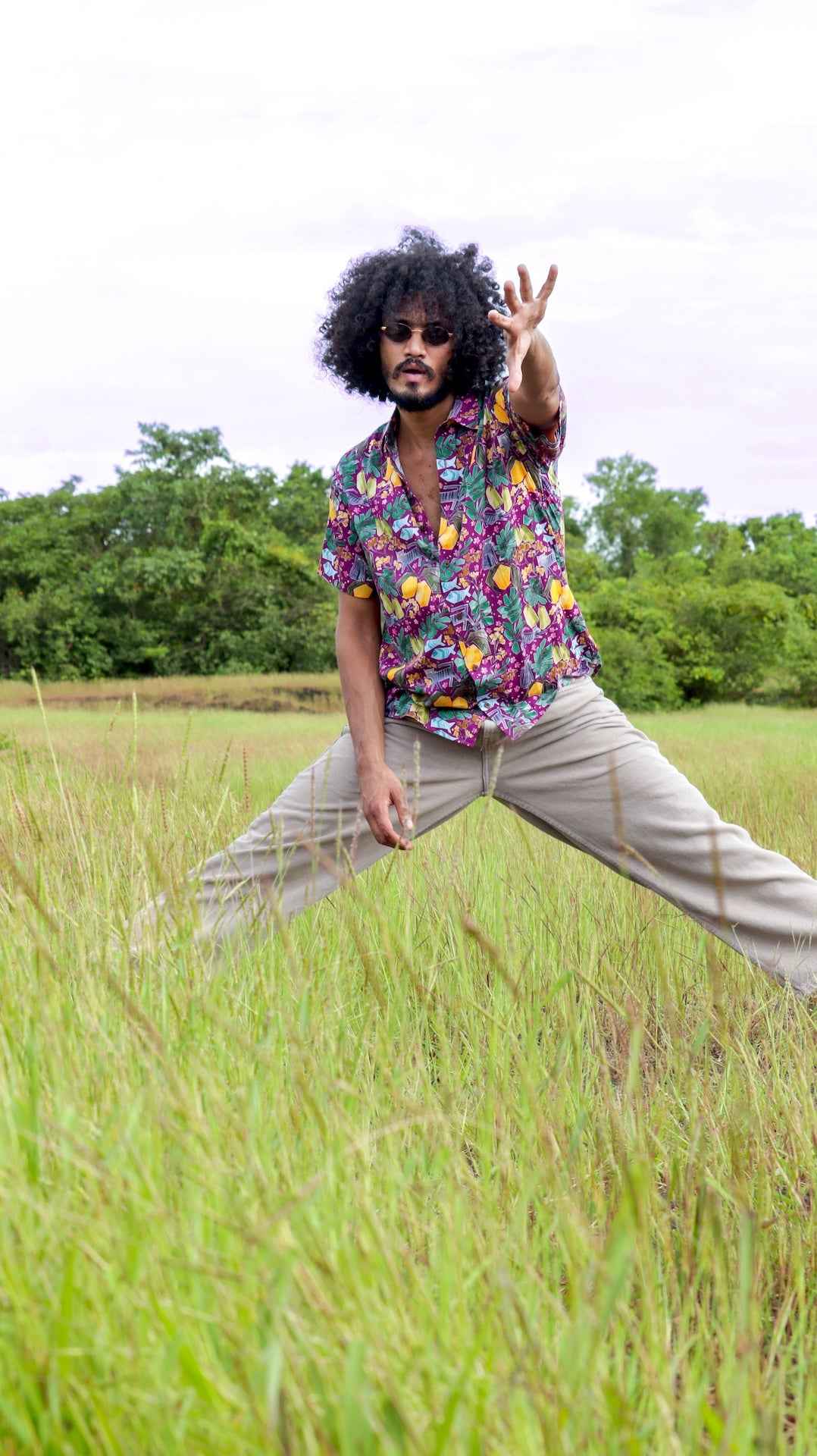 Goan summer vacation print cotton shirt for men