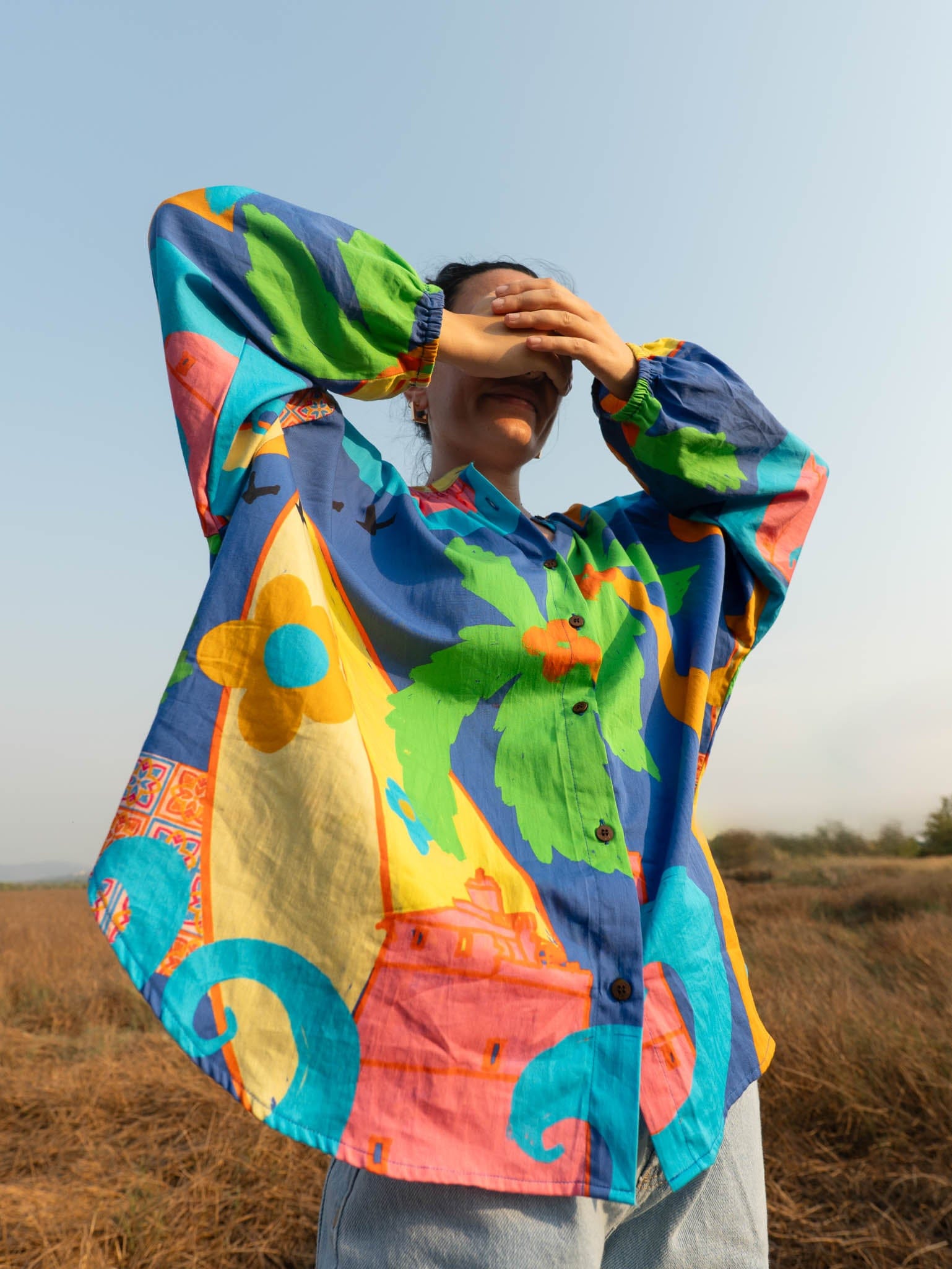 Soft organic cotton antifit shirt  (Artist Edit Print)