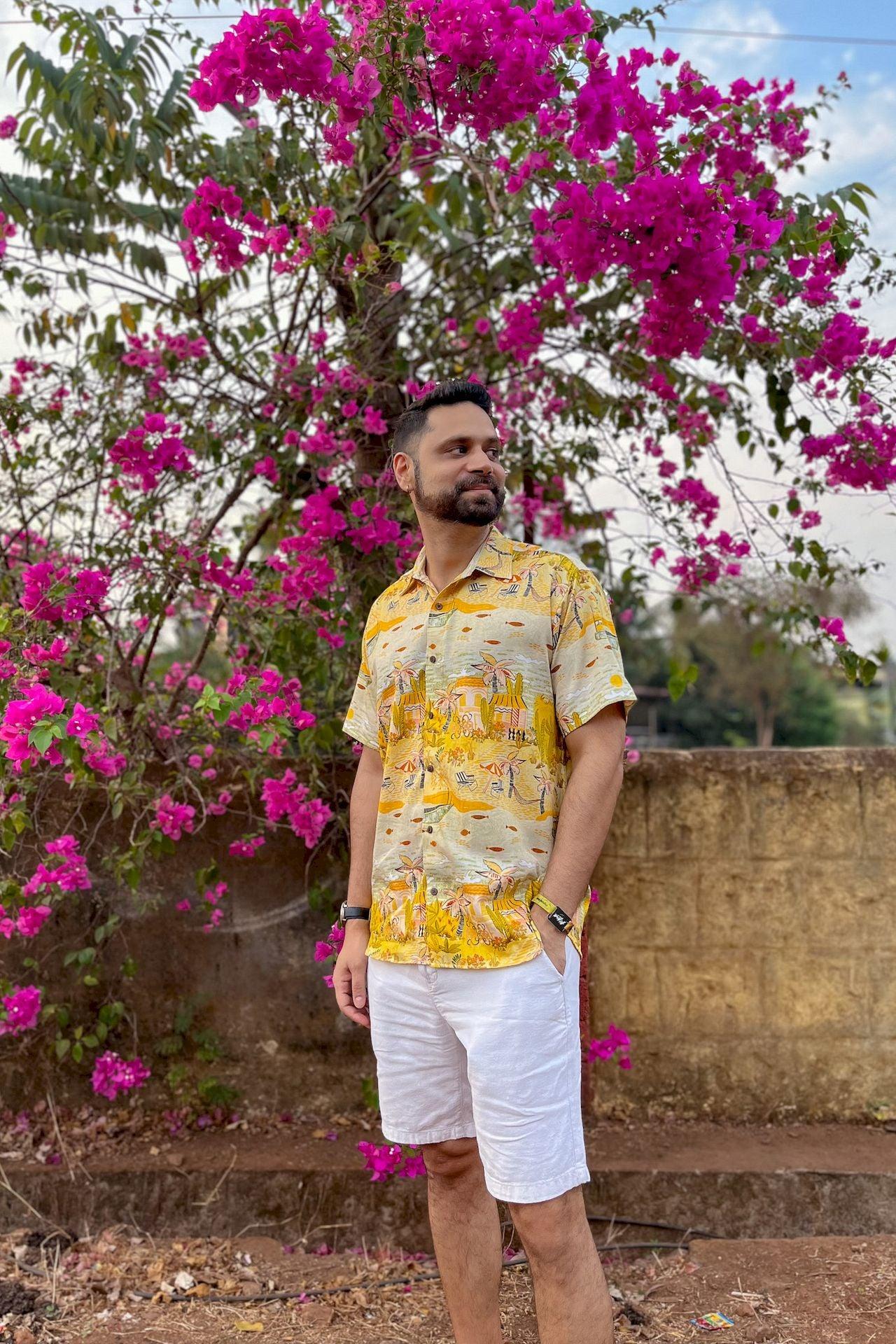 The idyll of Goa on a shirt at Siesta o'Clock