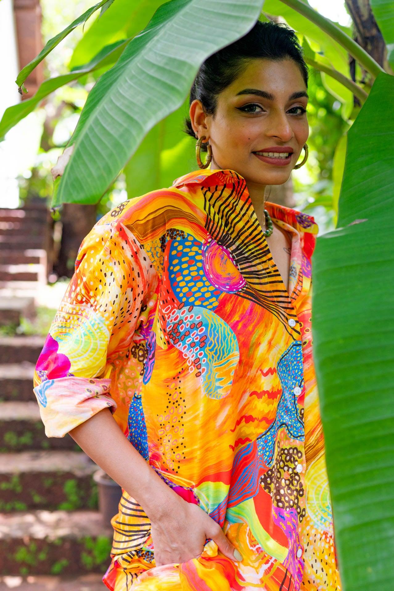 Vibrant and fun Artist Edit lightweight shirt for women