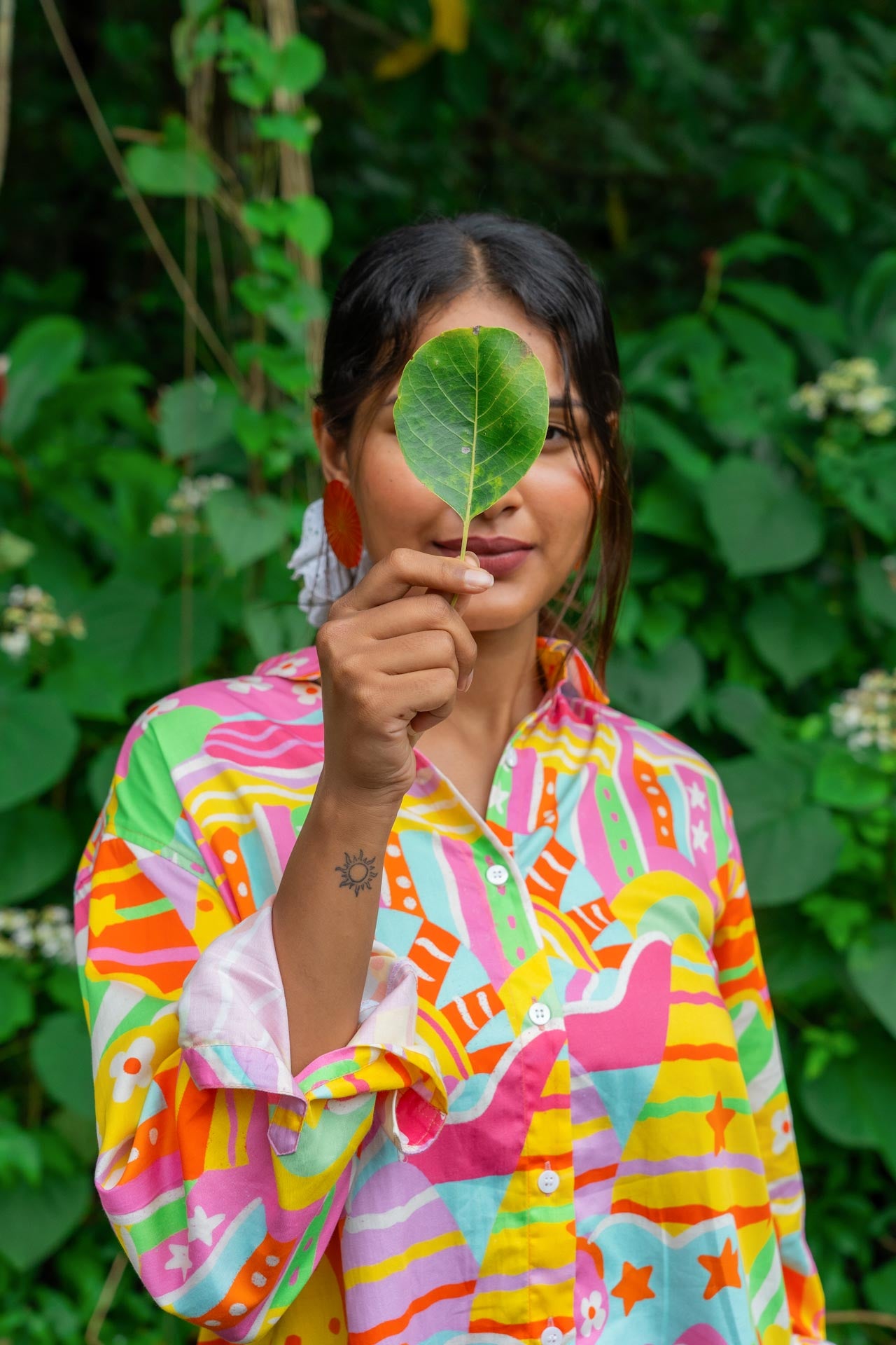 Cute and bright resort style shirt for women