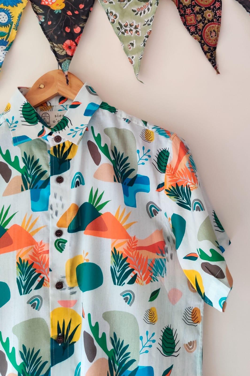 Vagator Sunsets by Siesta o'Clock - the perfect shirt for Sunday brunch